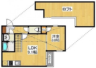 パティオ博多南IIの物件間取画像